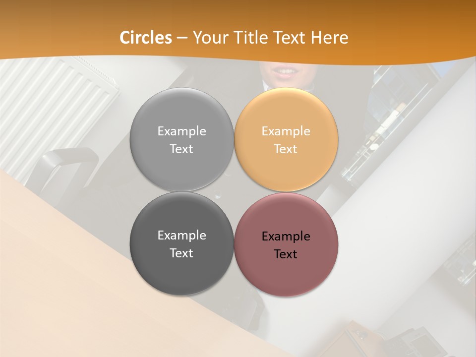 Sitting Stretching Business PowerPoint Template