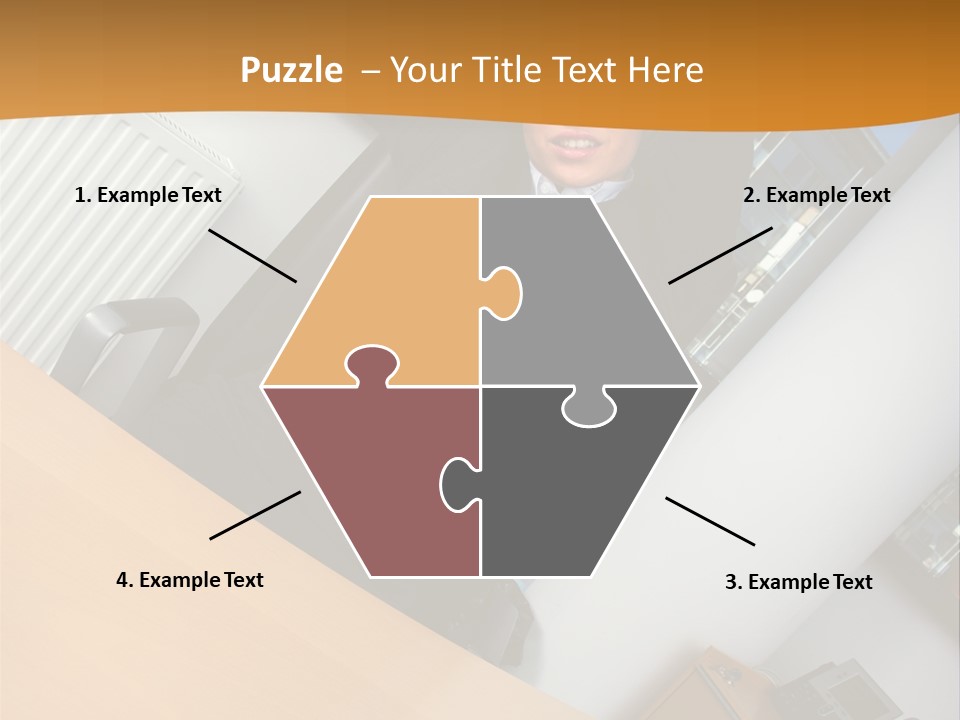 Sitting Stretching Business PowerPoint Template