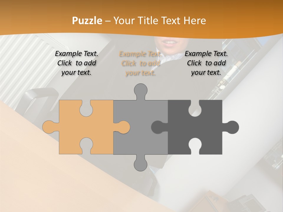 Sitting Stretching Business PowerPoint Template