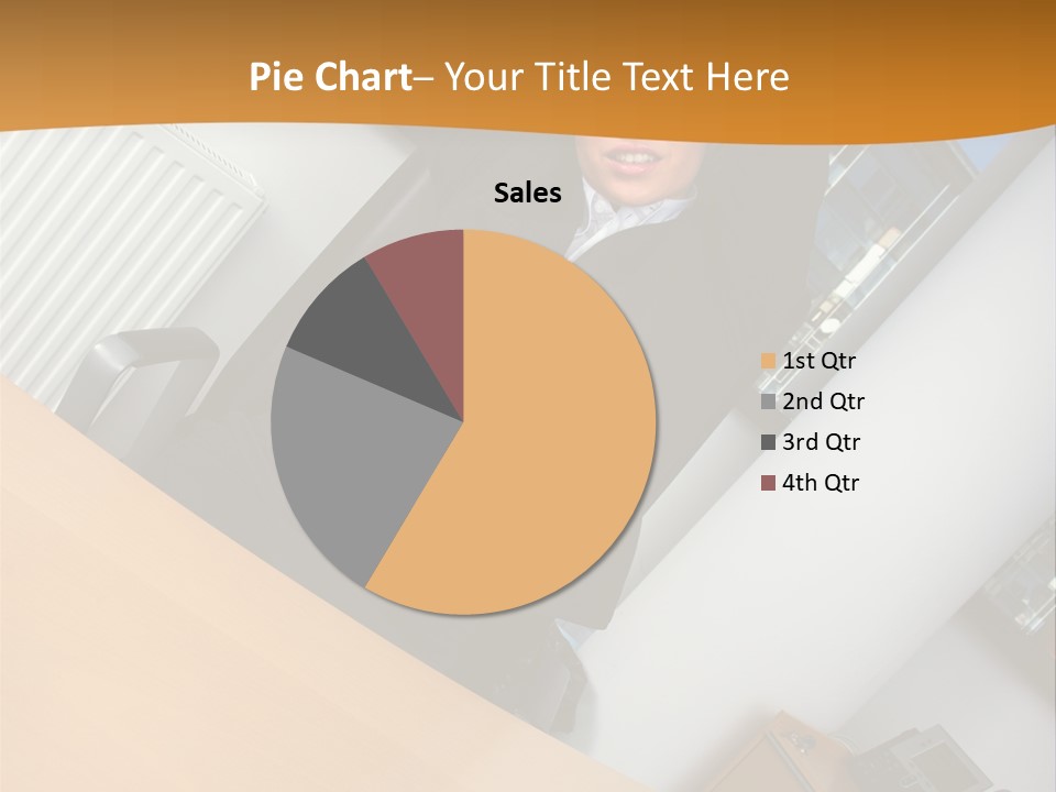 Sitting Stretching Business PowerPoint Template