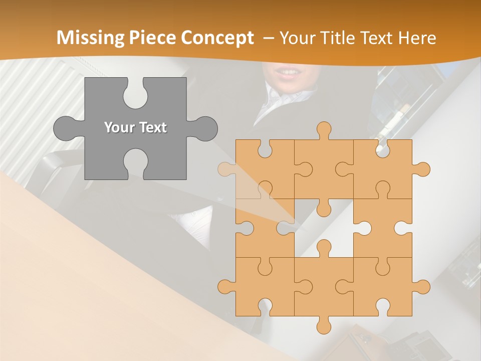 Sitting Stretching Business PowerPoint Template