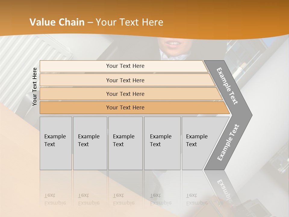 Sitting Stretching Business PowerPoint Template