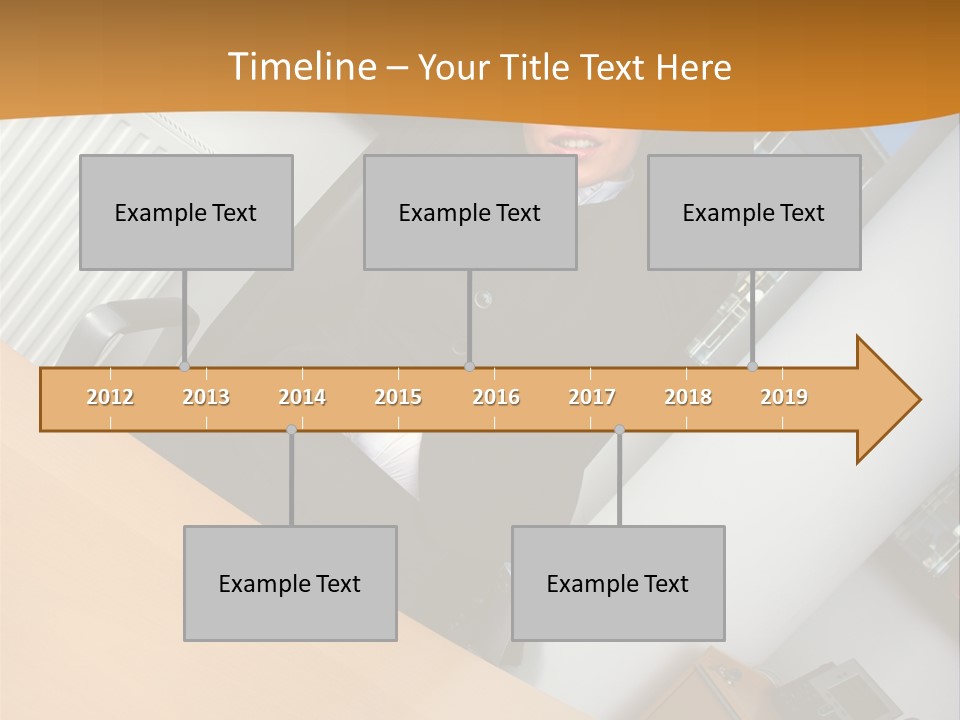 Sitting Stretching Business PowerPoint Template
