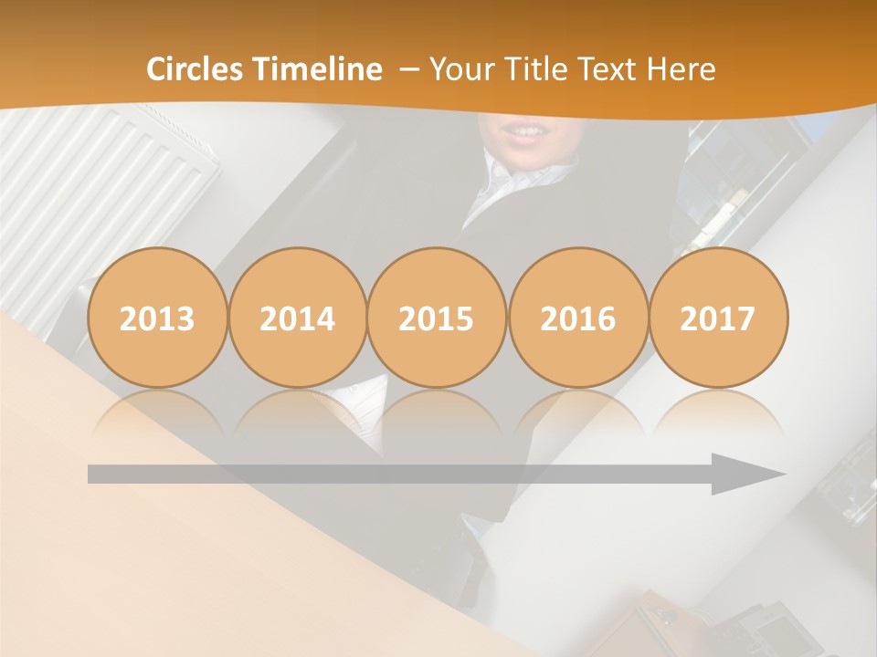 Sitting Stretching Business PowerPoint Template