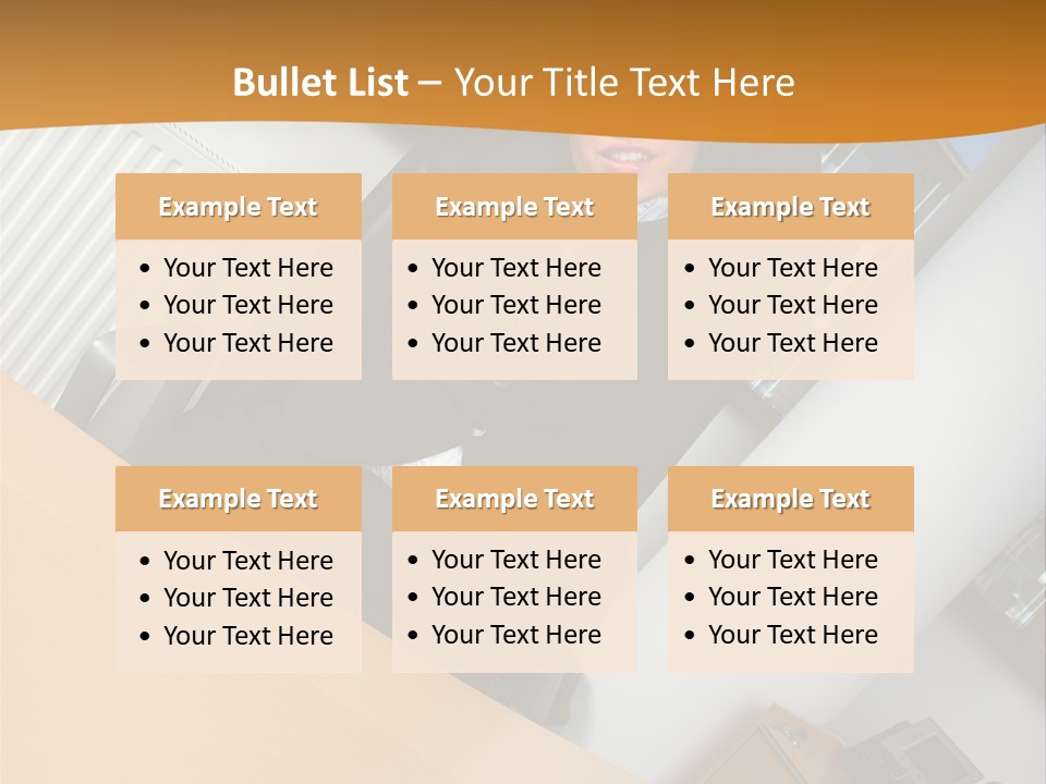Sitting Stretching Business PowerPoint Template