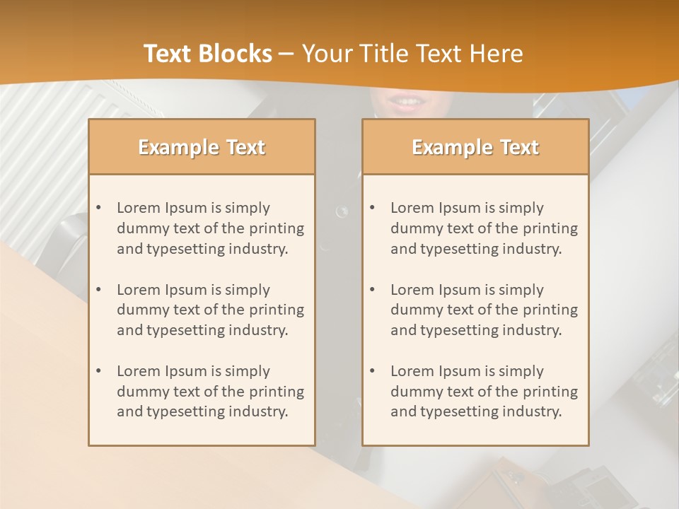 Sitting Stretching Business PowerPoint Template