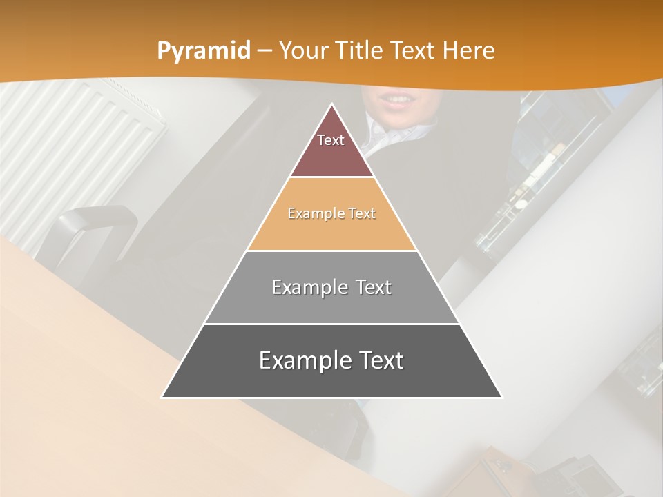 Sitting Stretching Business PowerPoint Template