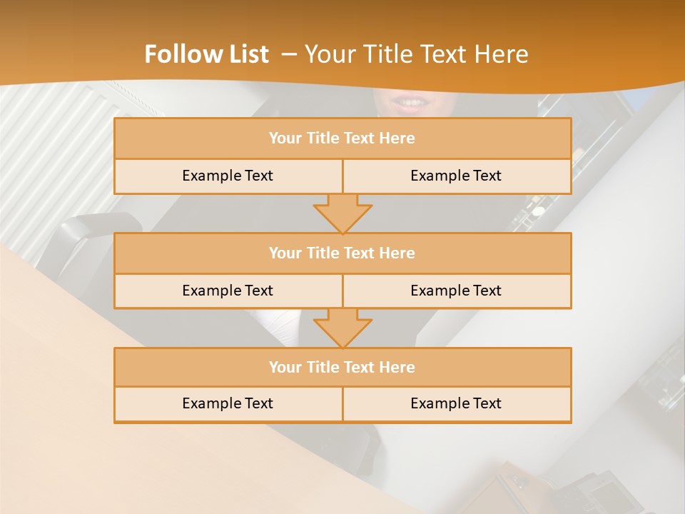 Sitting Stretching Business PowerPoint Template
