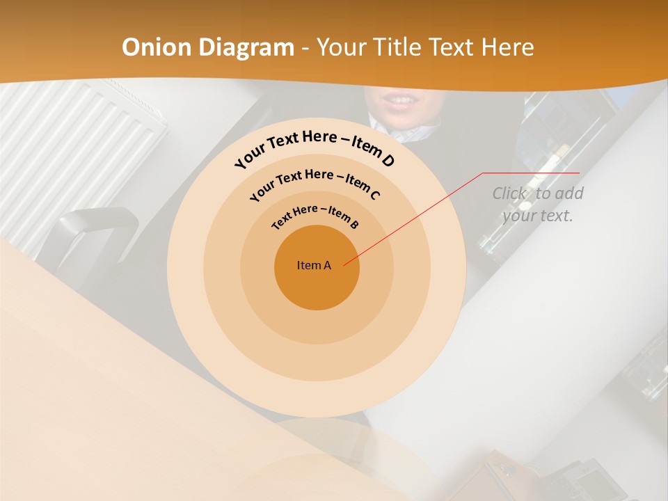 Sitting Stretching Business PowerPoint Template