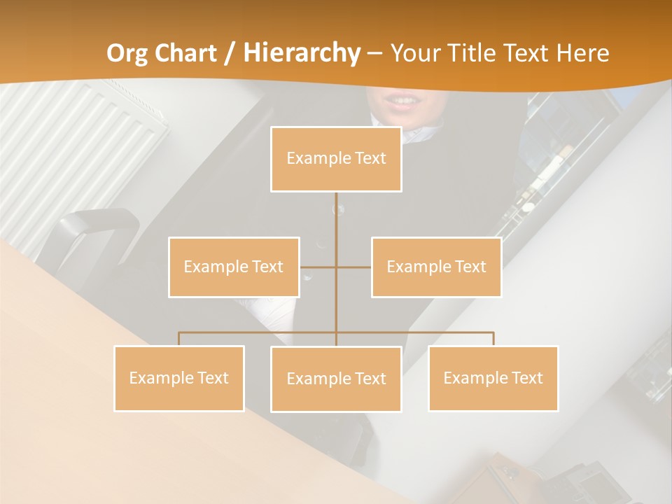 Sitting Stretching Business PowerPoint Template