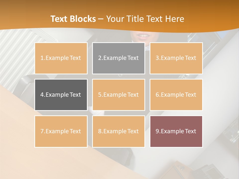 Sitting Stretching Business PowerPoint Template