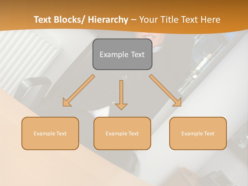 Sitting Stretching Business PowerPoint Template