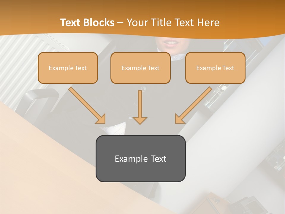 Sitting Stretching Business PowerPoint Template