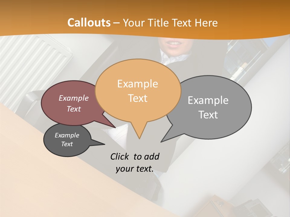 Sitting Stretching Business PowerPoint Template