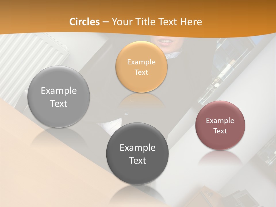 Sitting Stretching Business PowerPoint Template