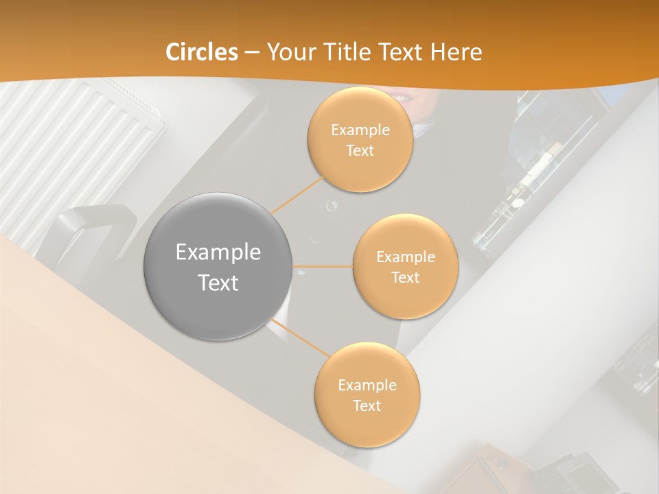 Sitting Stretching Business PowerPoint Template