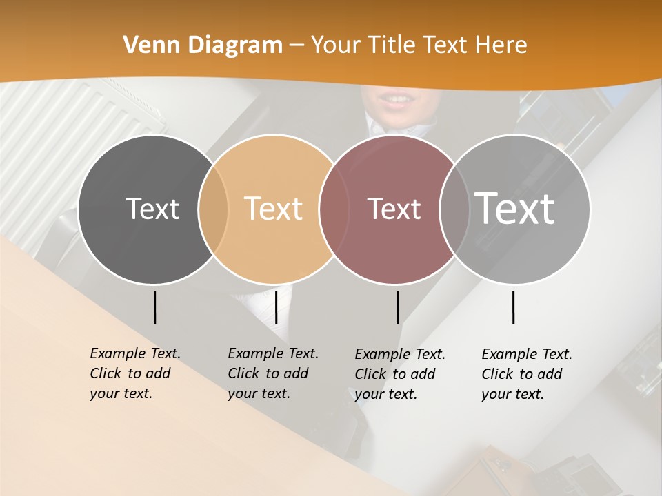 Sitting Stretching Business PowerPoint Template