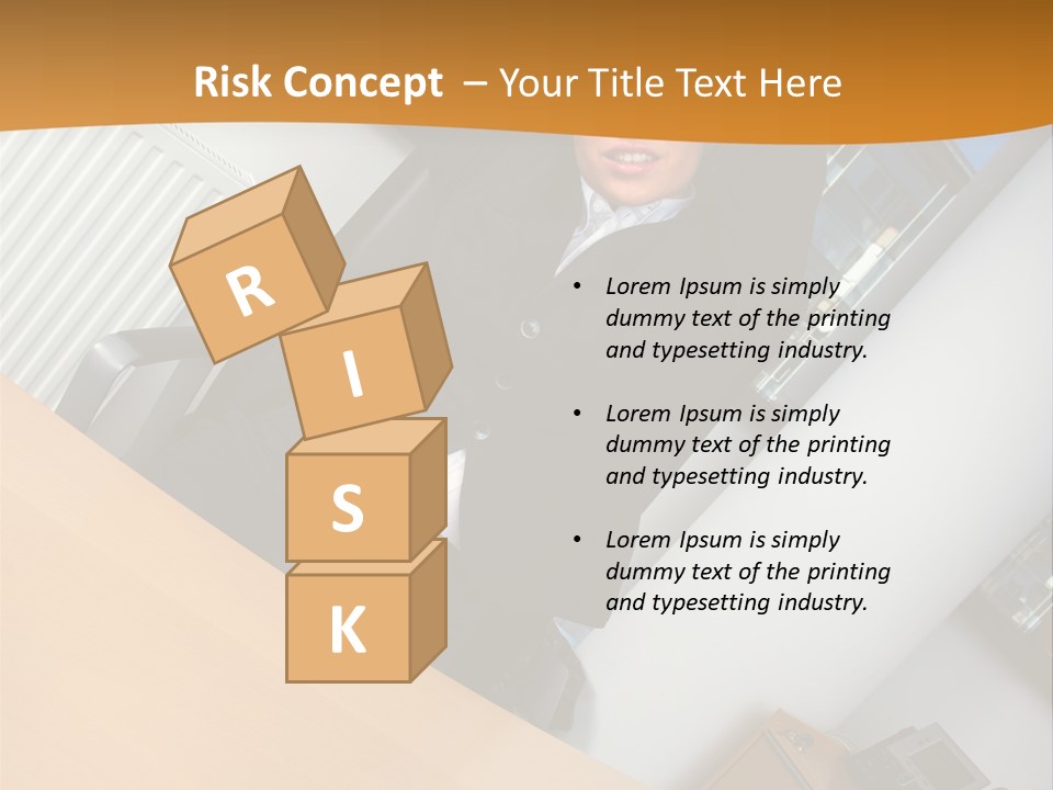 Sitting Stretching Business PowerPoint Template