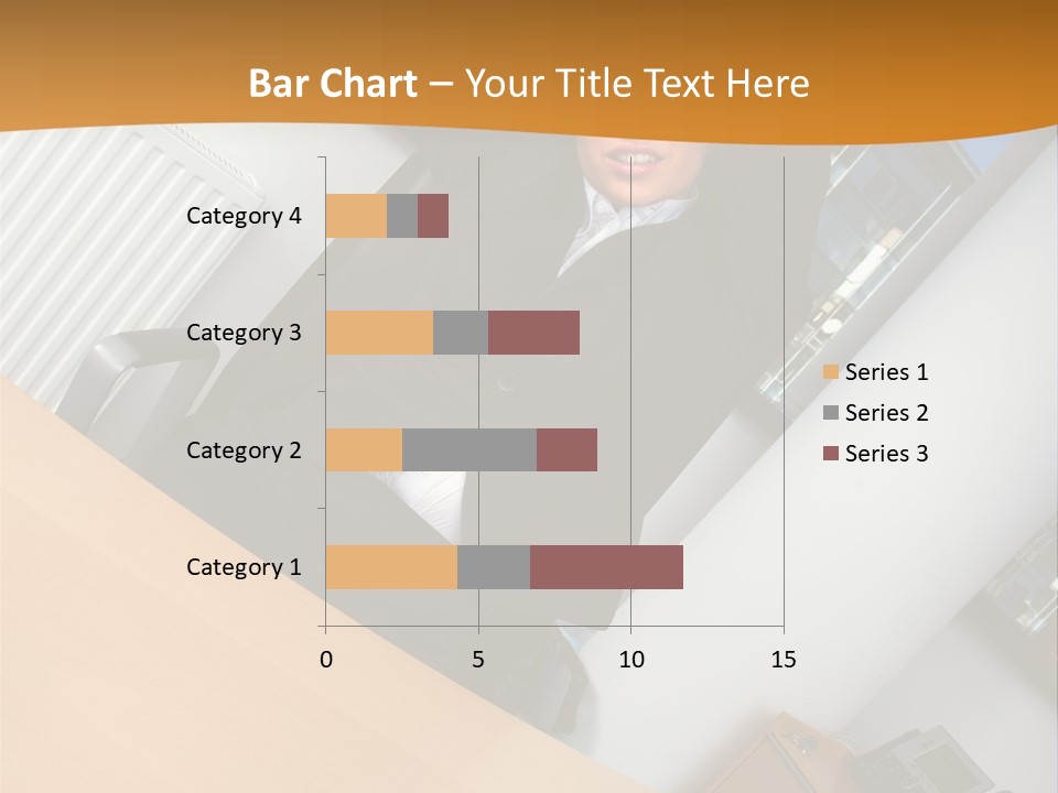 Sitting Stretching Business PowerPoint Template