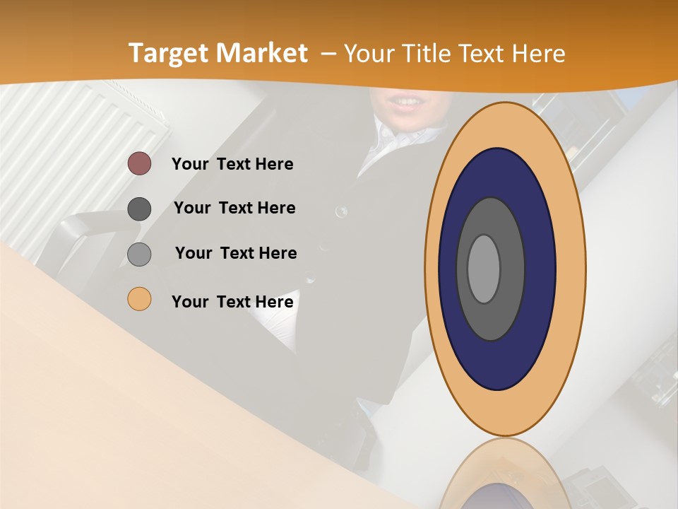 Sitting Stretching Business PowerPoint Template