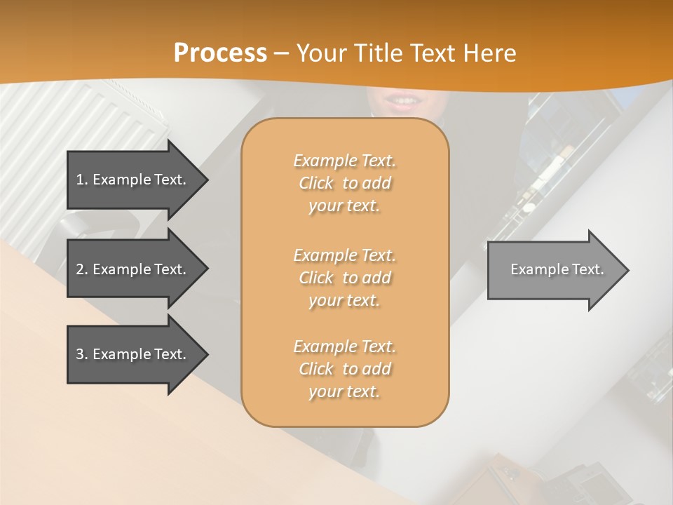 Sitting Stretching Business PowerPoint Template