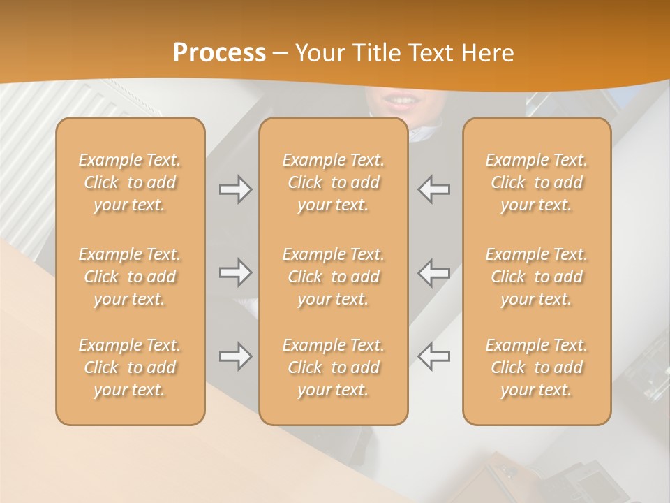 Sitting Stretching Business PowerPoint Template
