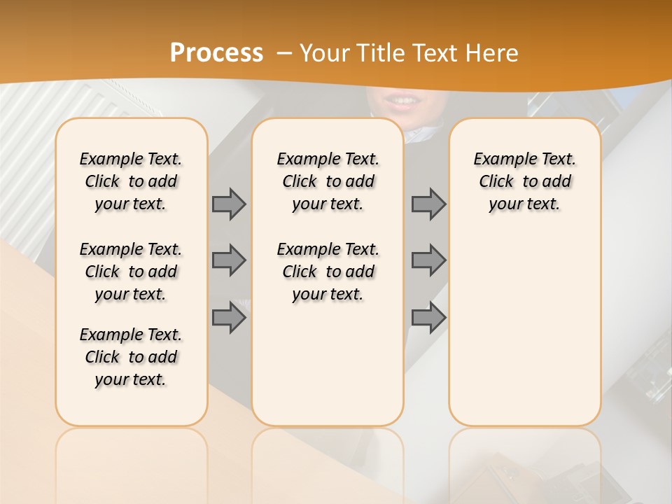 Sitting Stretching Business PowerPoint Template