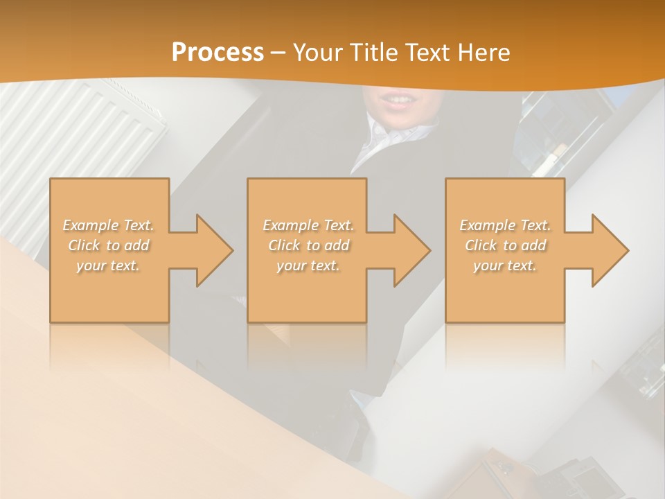 Sitting Stretching Business PowerPoint Template