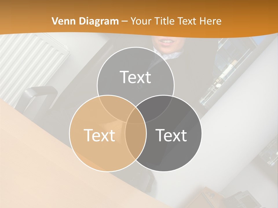 Sitting Stretching Business PowerPoint Template