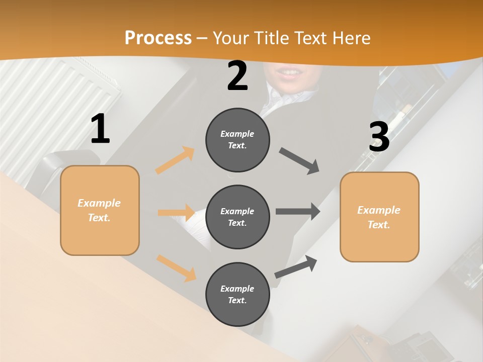 Sitting Stretching Business PowerPoint Template
