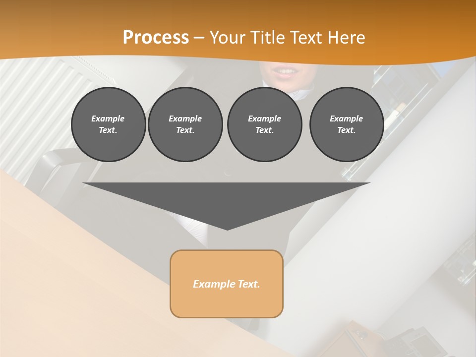 Sitting Stretching Business PowerPoint Template