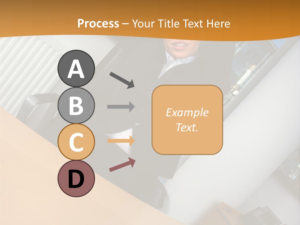 Sitting Stretching Business PowerPoint Template