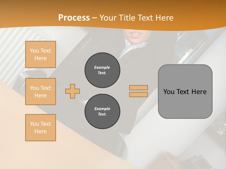 Sitting Stretching Business PowerPoint Template