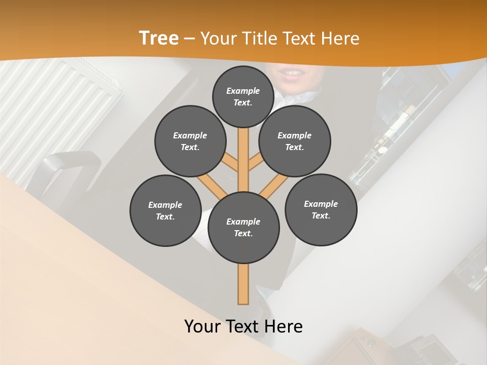 Sitting Stretching Business PowerPoint Template