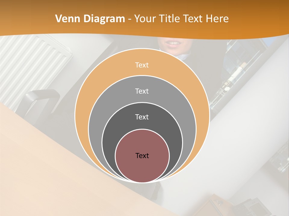 Sitting Stretching Business PowerPoint Template