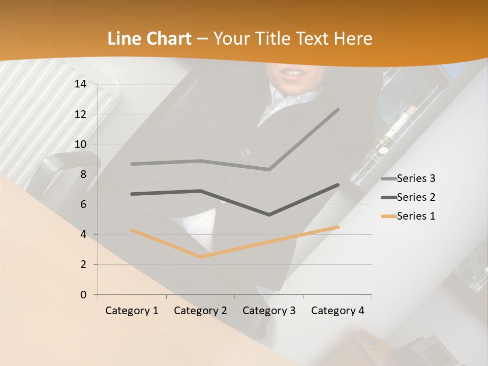 Sitting Stretching Business PowerPoint Template
