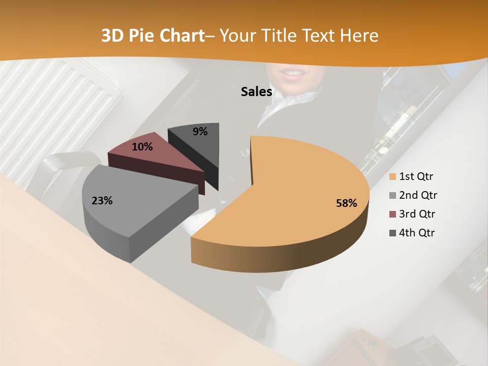 Sitting Stretching Business PowerPoint Template