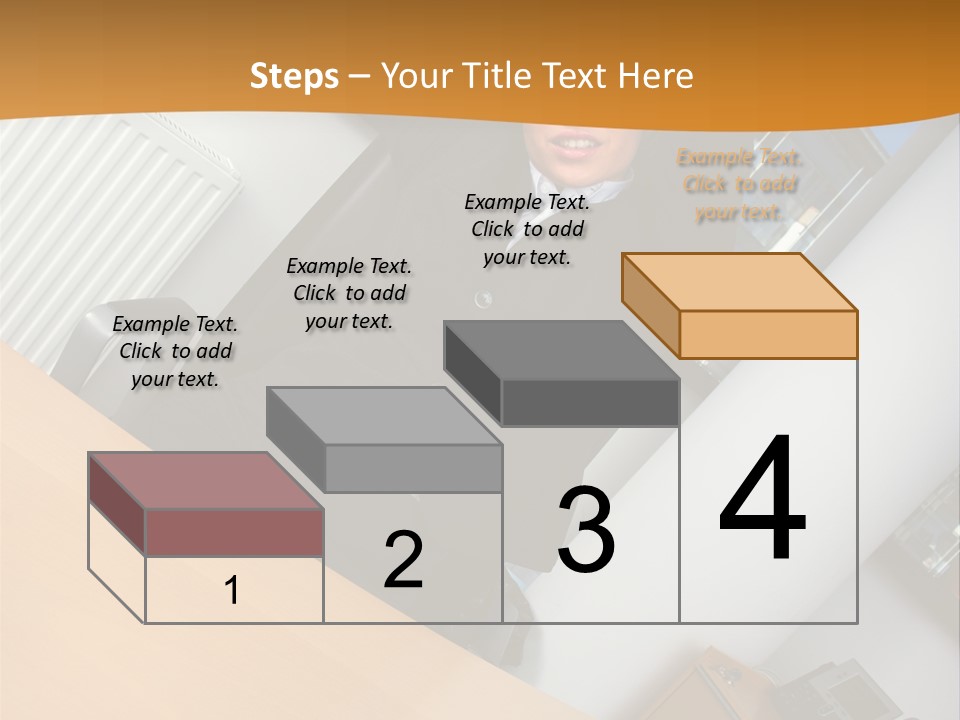Sitting Stretching Business PowerPoint Template