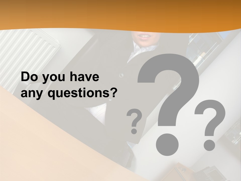 Sitting Stretching Business PowerPoint Template