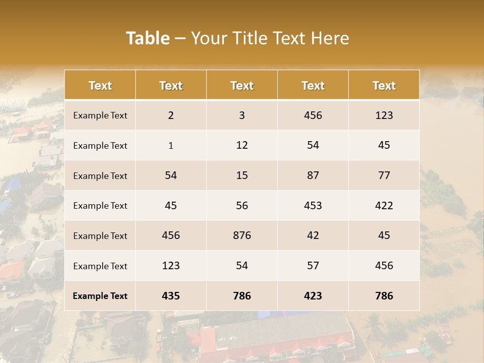 Wet Thai Homeless PowerPoint Template