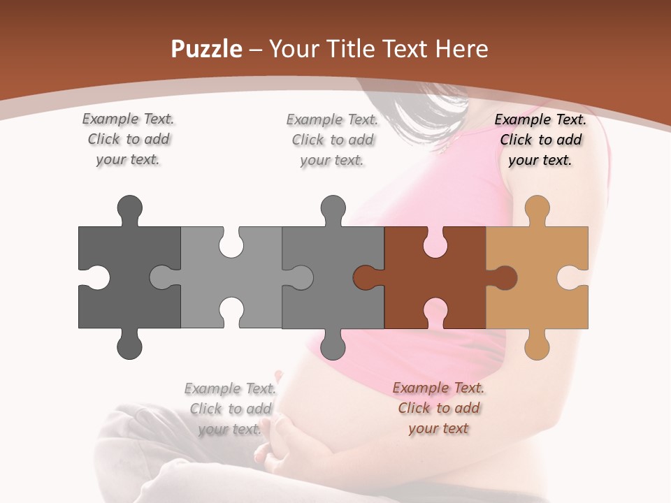 Child Looking Abdomen PowerPoint Template