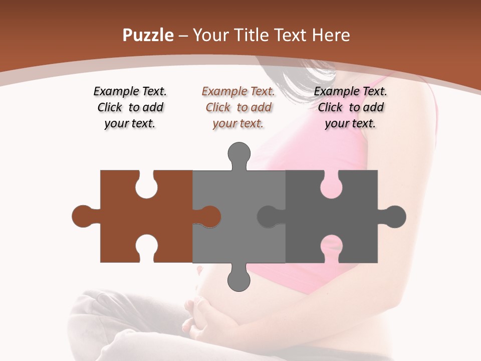 Child Looking Abdomen PowerPoint Template