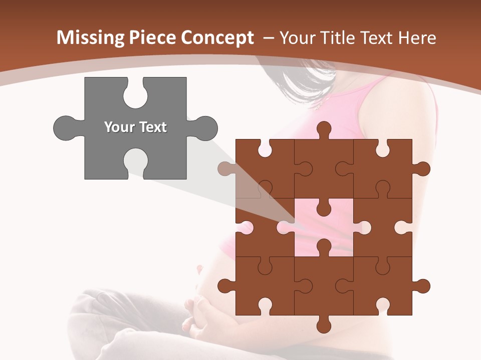 Child Looking Abdomen PowerPoint Template