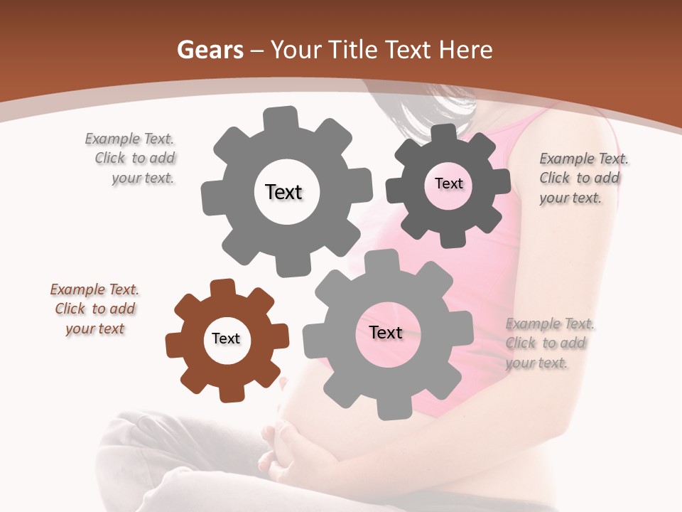 Child Looking Abdomen PowerPoint Template