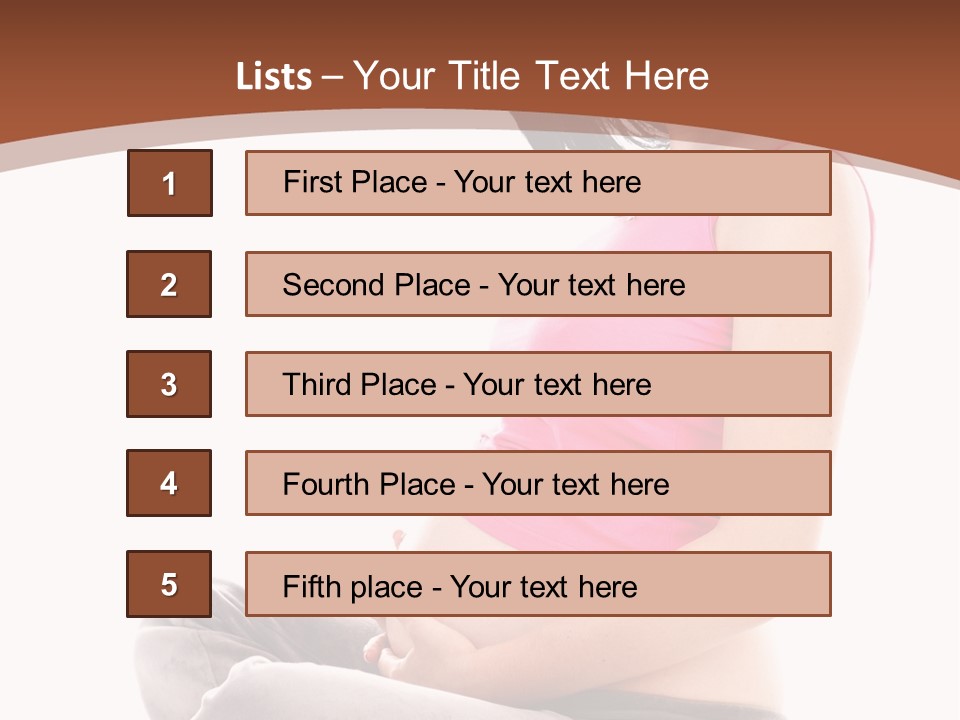 Child Looking Abdomen PowerPoint Template