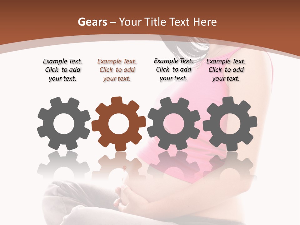 Child Looking Abdomen PowerPoint Template