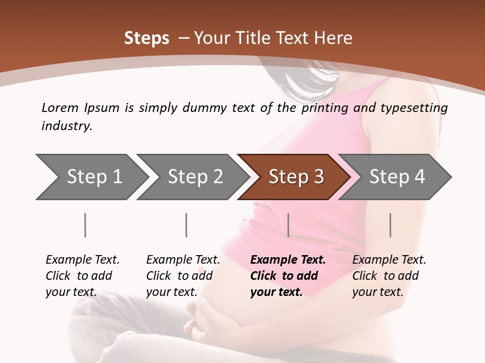 Child Looking Abdomen PowerPoint Template
