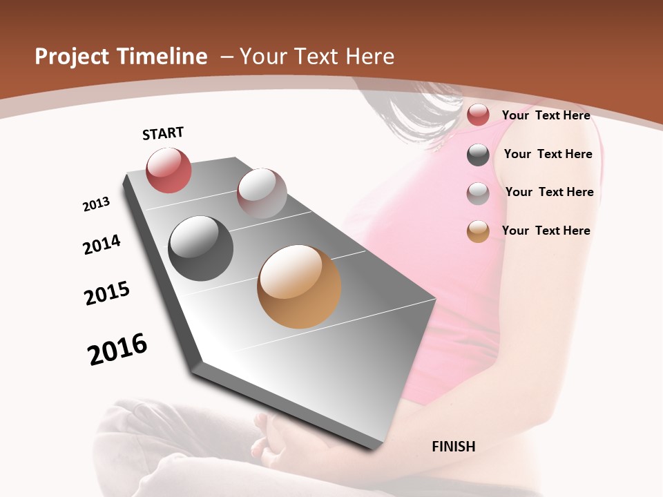 Child Looking Abdomen PowerPoint Template