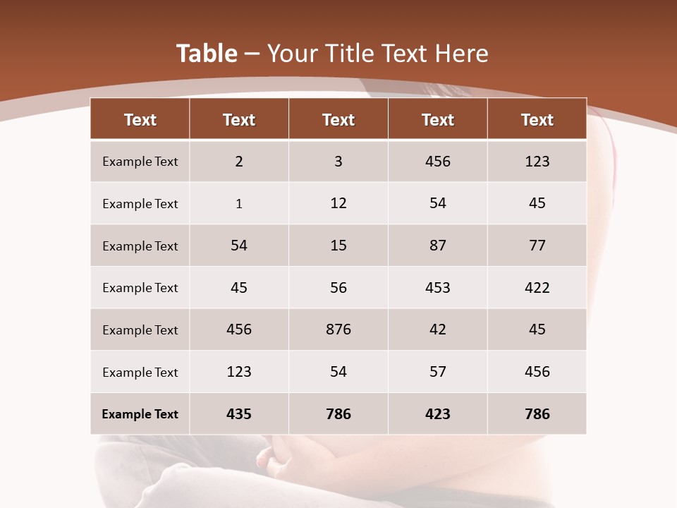 Child Looking Abdomen PowerPoint Template