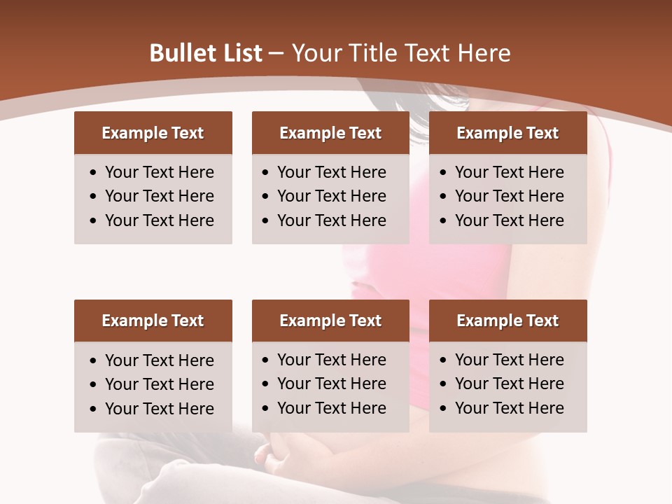 Child Looking Abdomen PowerPoint Template